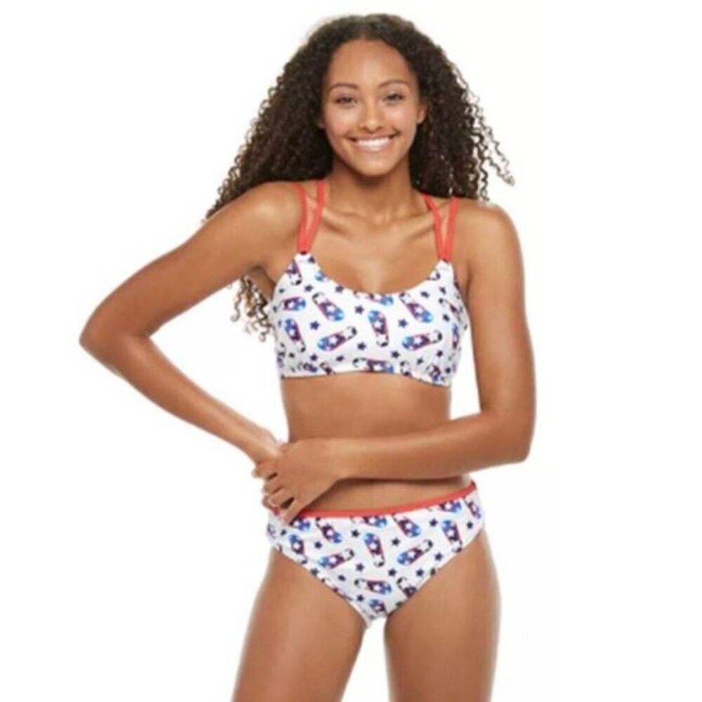 UNDERCURRENT Graphic Strappy Bikini